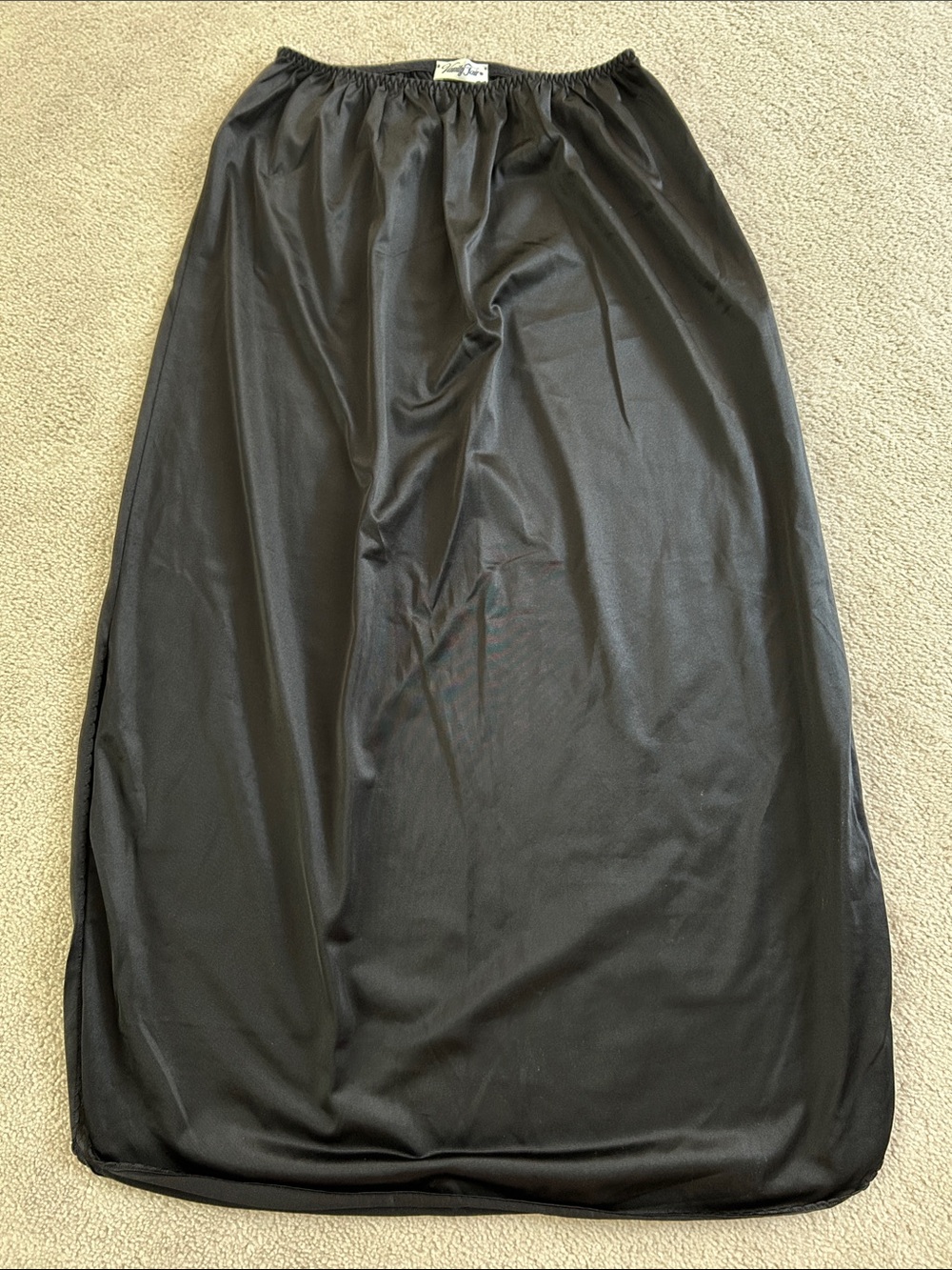 Vanity Fair Black Maxi Slip